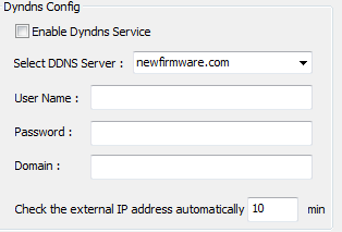 8. Dyndns Configuration