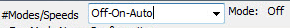 2. Modes/Speeds