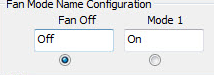3. Fan Mode Name Configuration